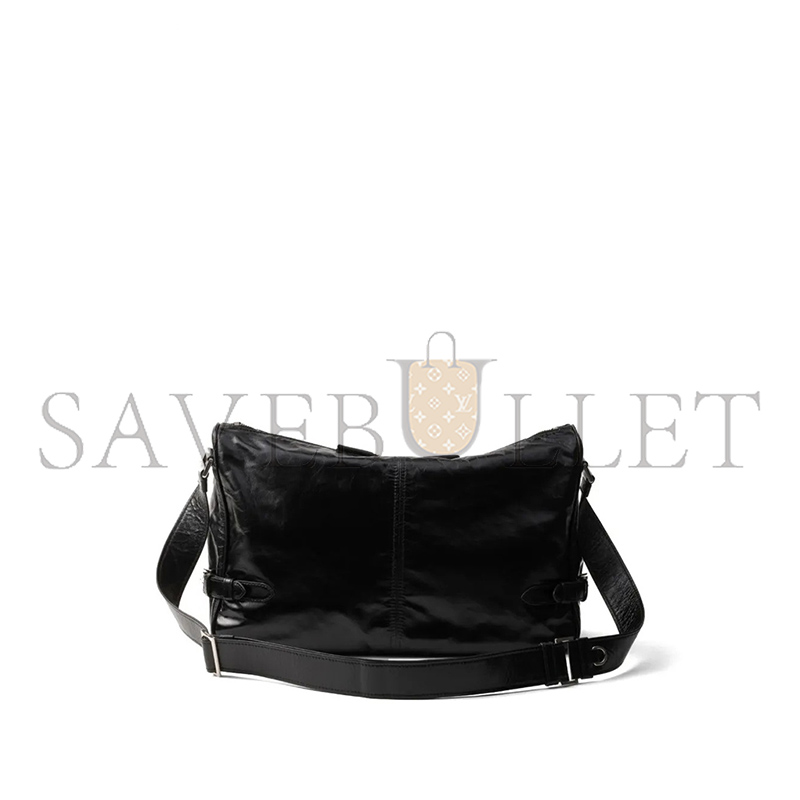 Pra*a LEATHER SHOULDER BAG 2VH187 (35*22*12cm)